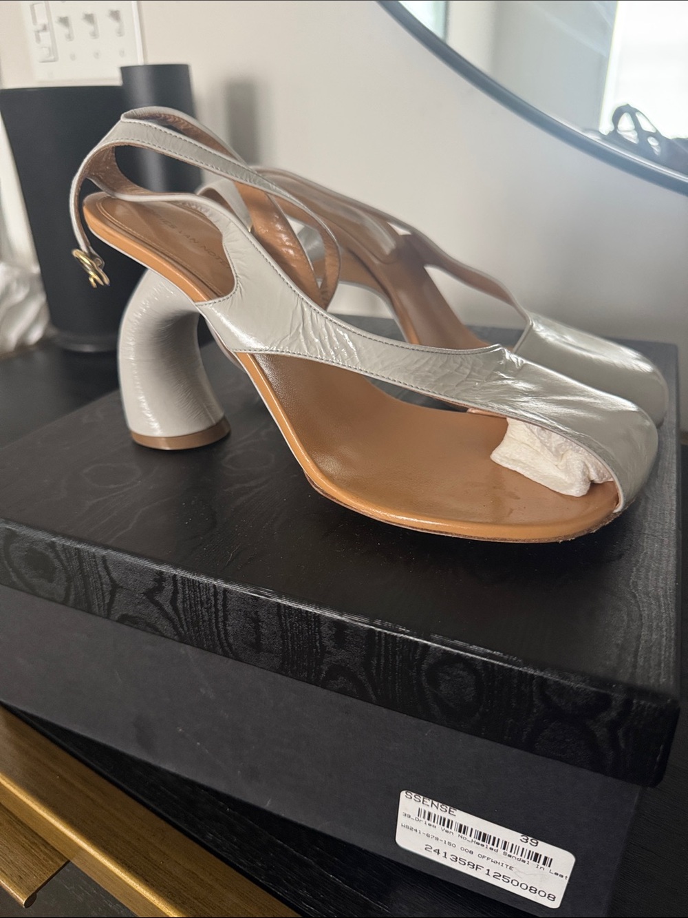 Dries Van Noten Assymetrical Sandal Sz. 39